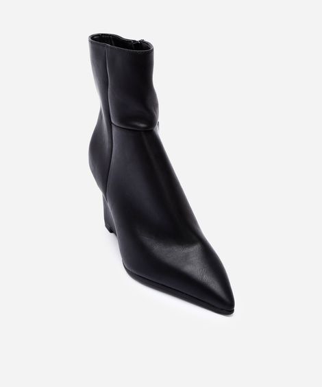 bato cano médio anabela com recorte preta