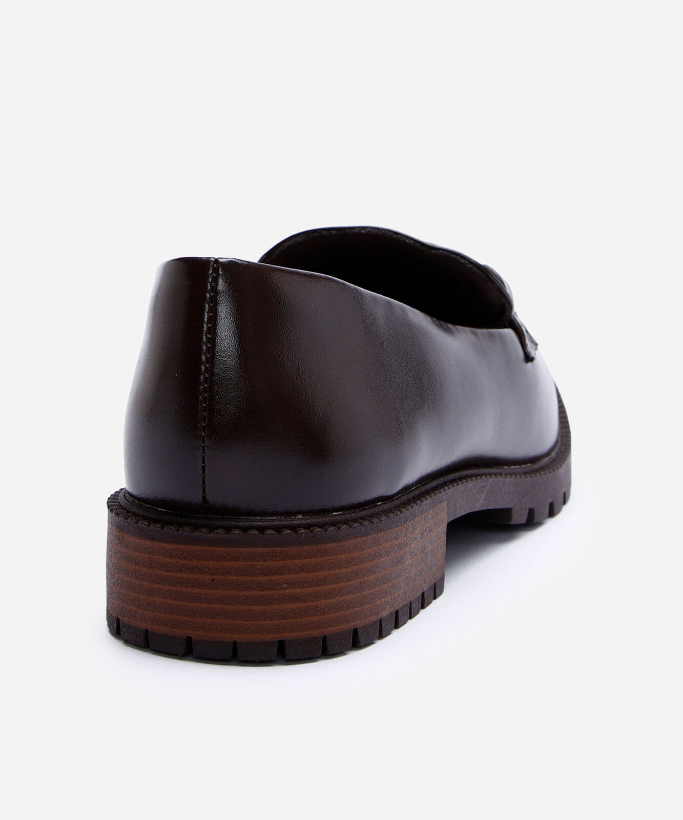 mocassim feminino via uno com bridão marrom