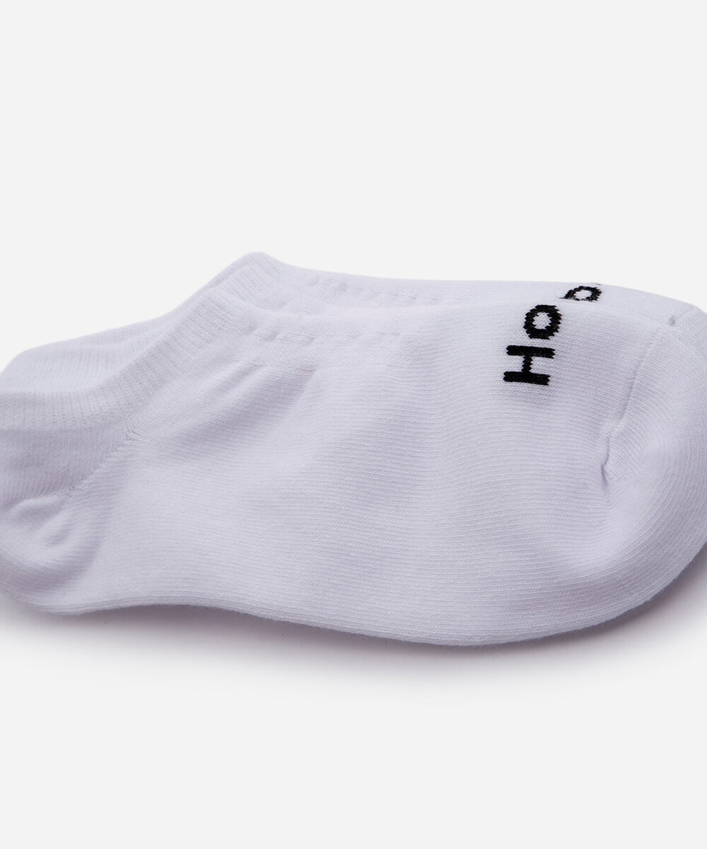 kit de 3 meias cano baixo branco