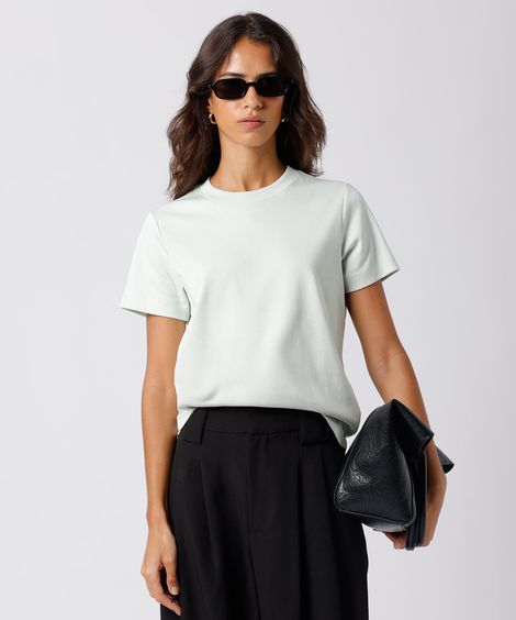 camiseta de algodão slim mindset verde