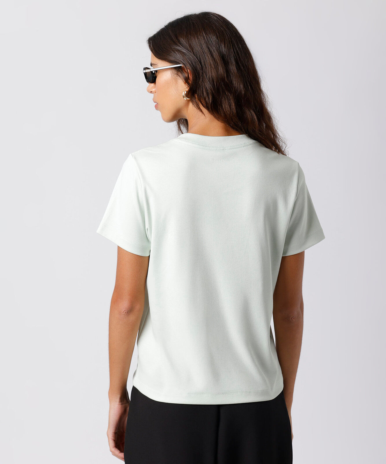 camiseta de algodão slim mindset verde