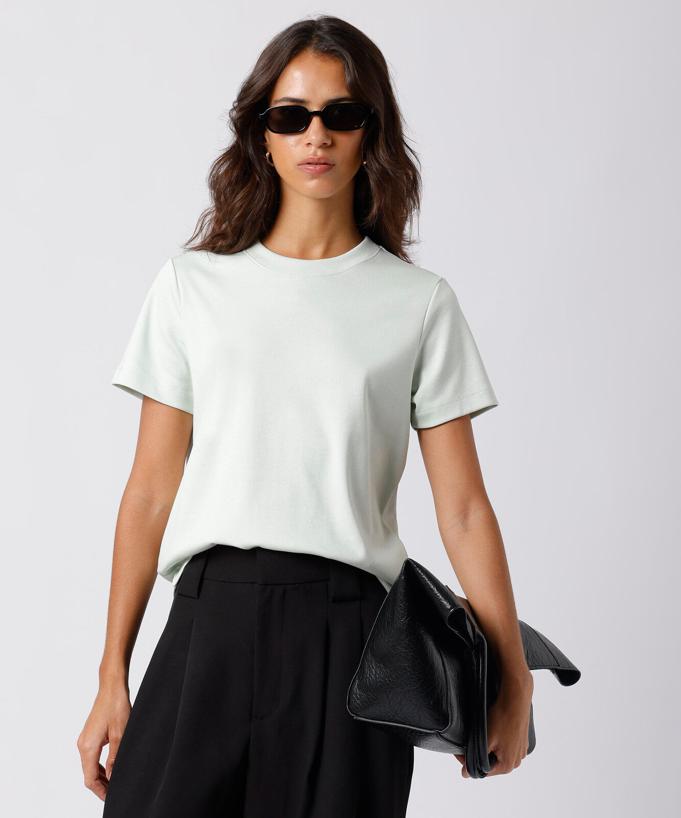 camiseta de algodão slim mindset verde