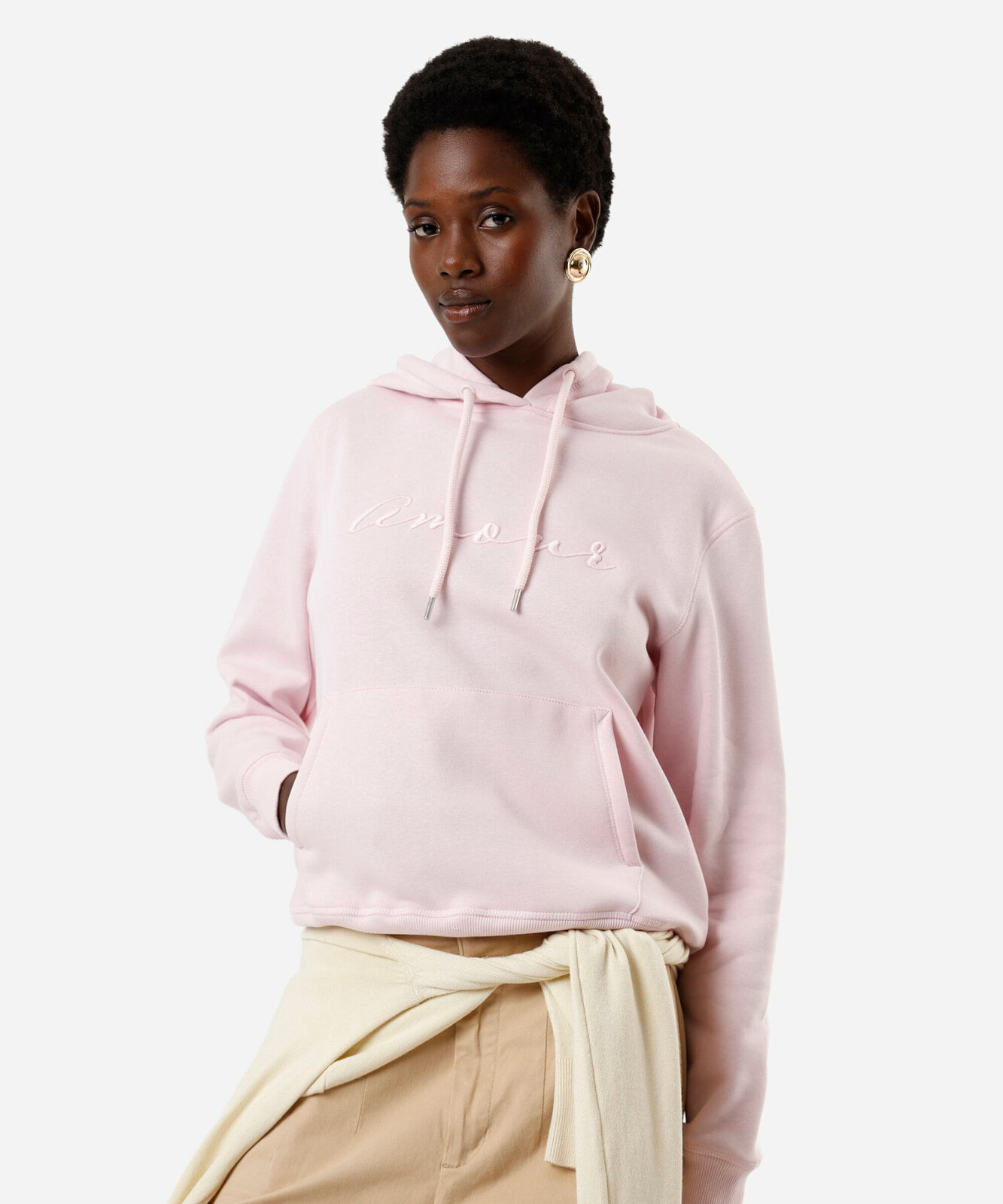 blusa de moletom feminina amour rosa