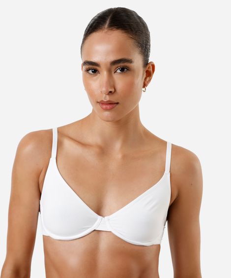 sutiã meia taça em microfibra sem bojo off white