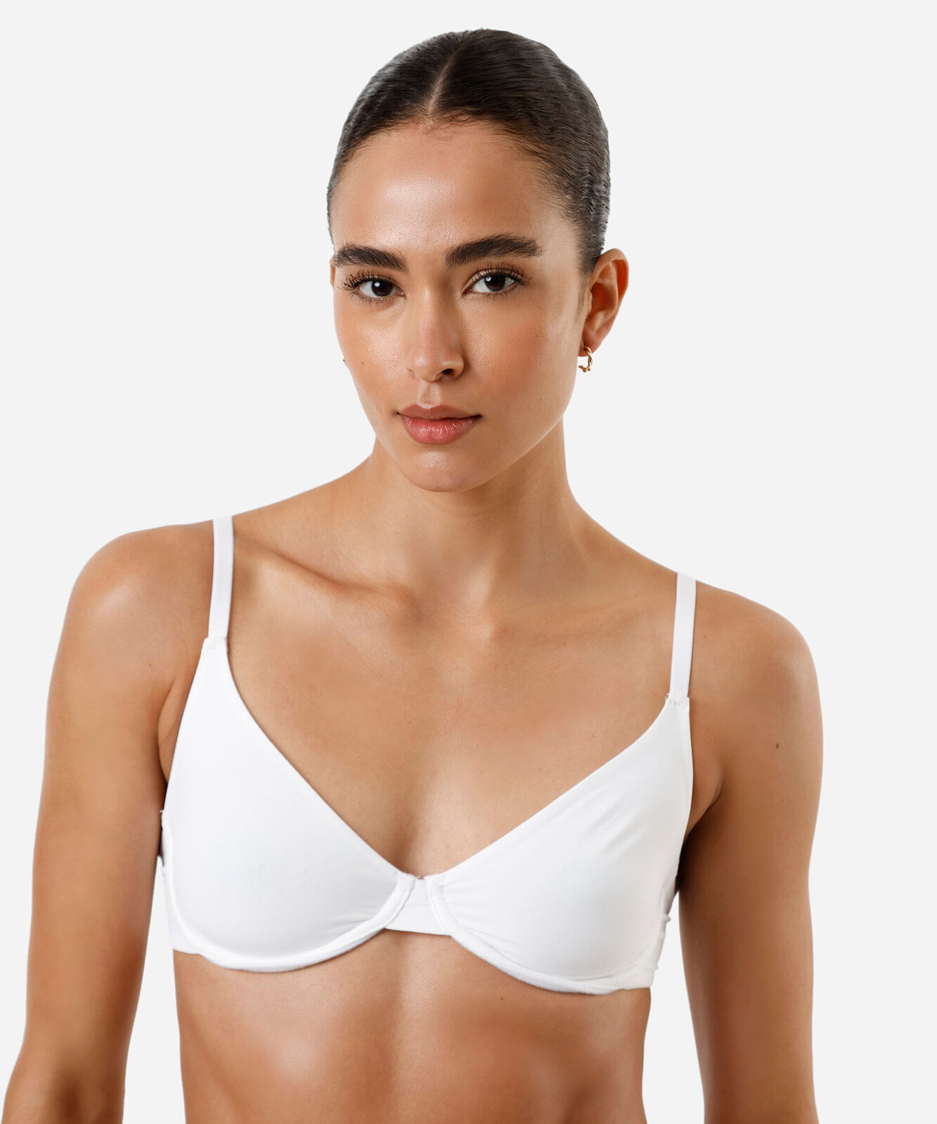 sutiã meia taça em microfibra sem bojo off white