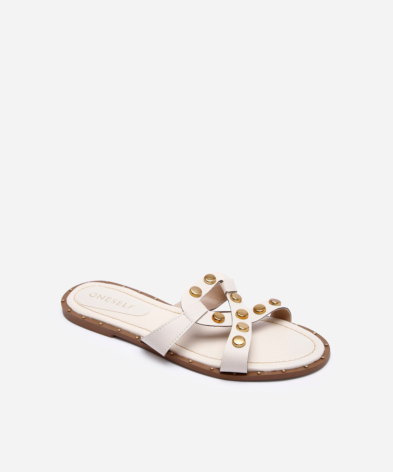 rasteirinha com tachas oneself off white