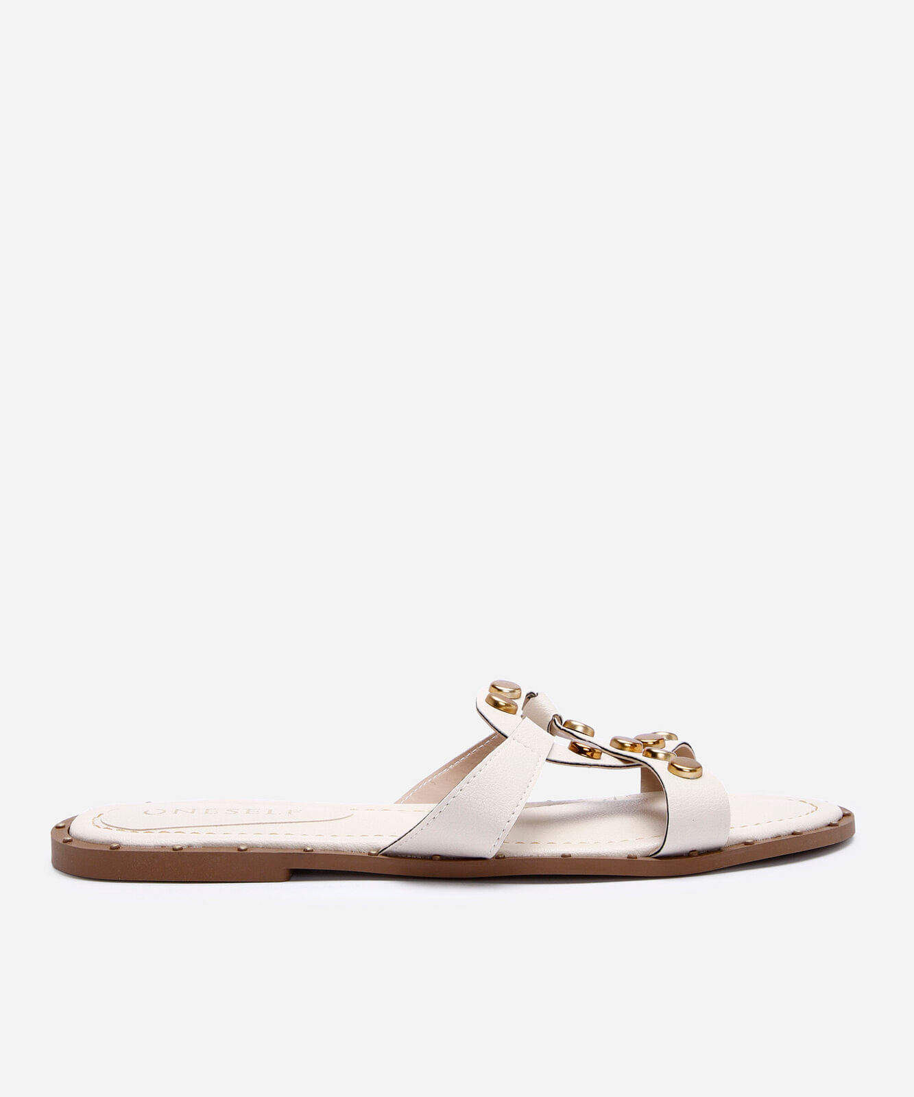 rasteirinha com tachas oneself off white