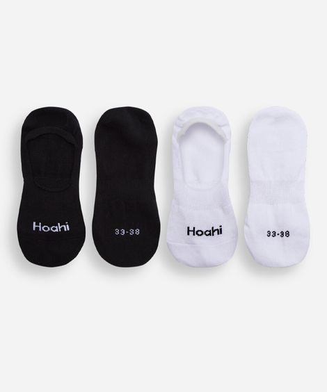 kit de 2 pares de meias invisíveis colorido
