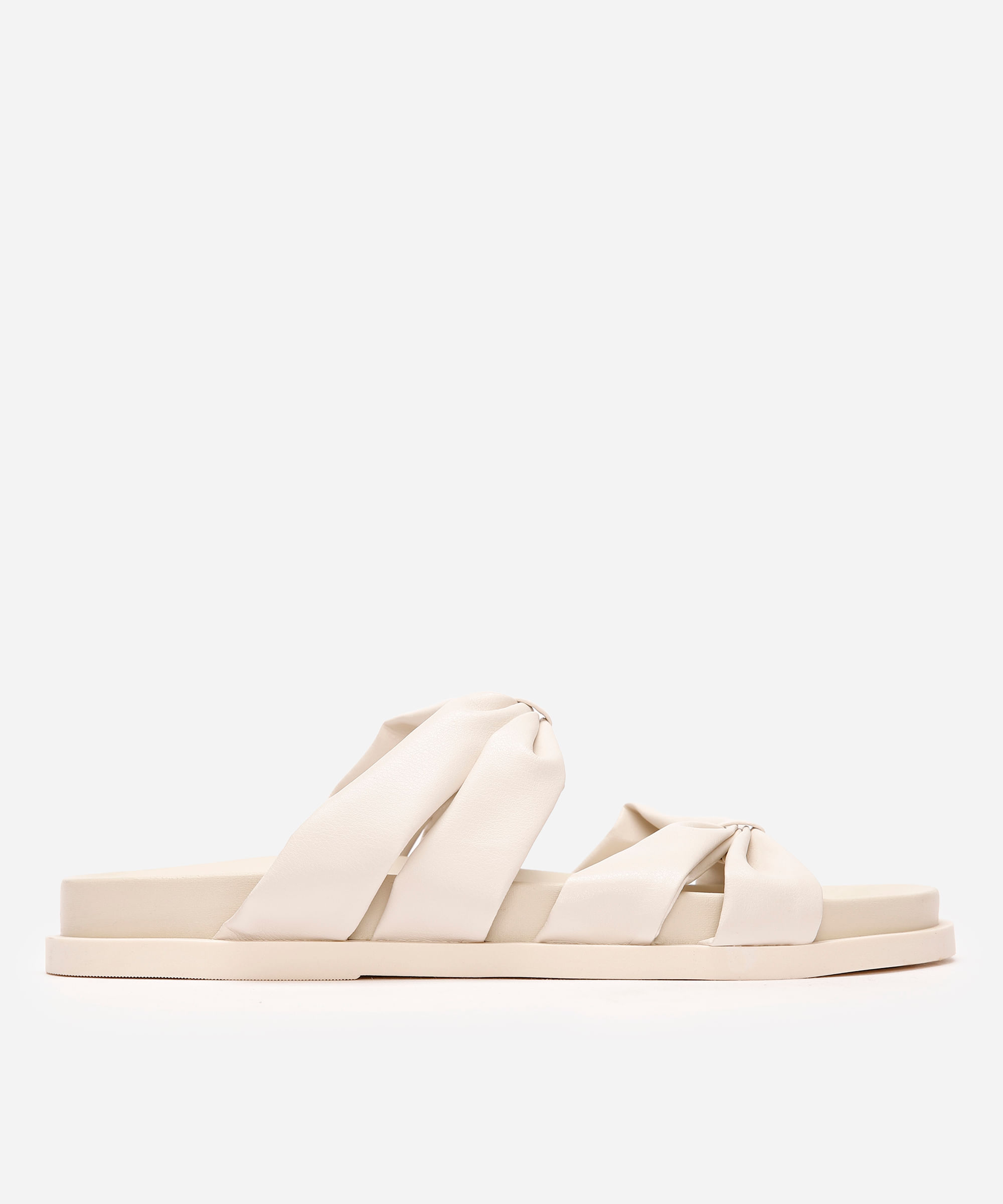 papete flatform feminina com amarração oneself off white