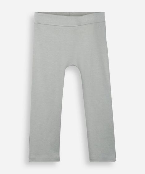 calça básica infantil de algodão verde
