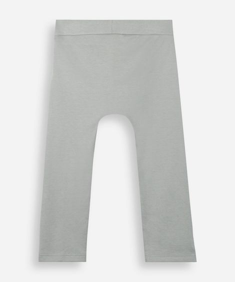 calça básica infantil de algodão verde