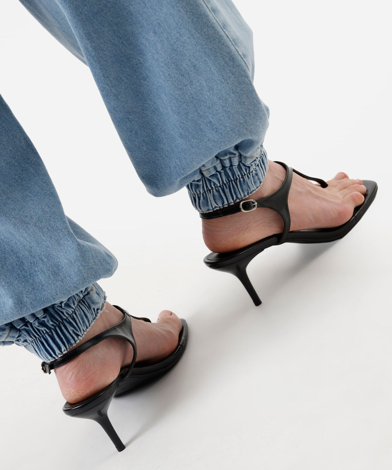 calça feminina jeans balonê sawary azul