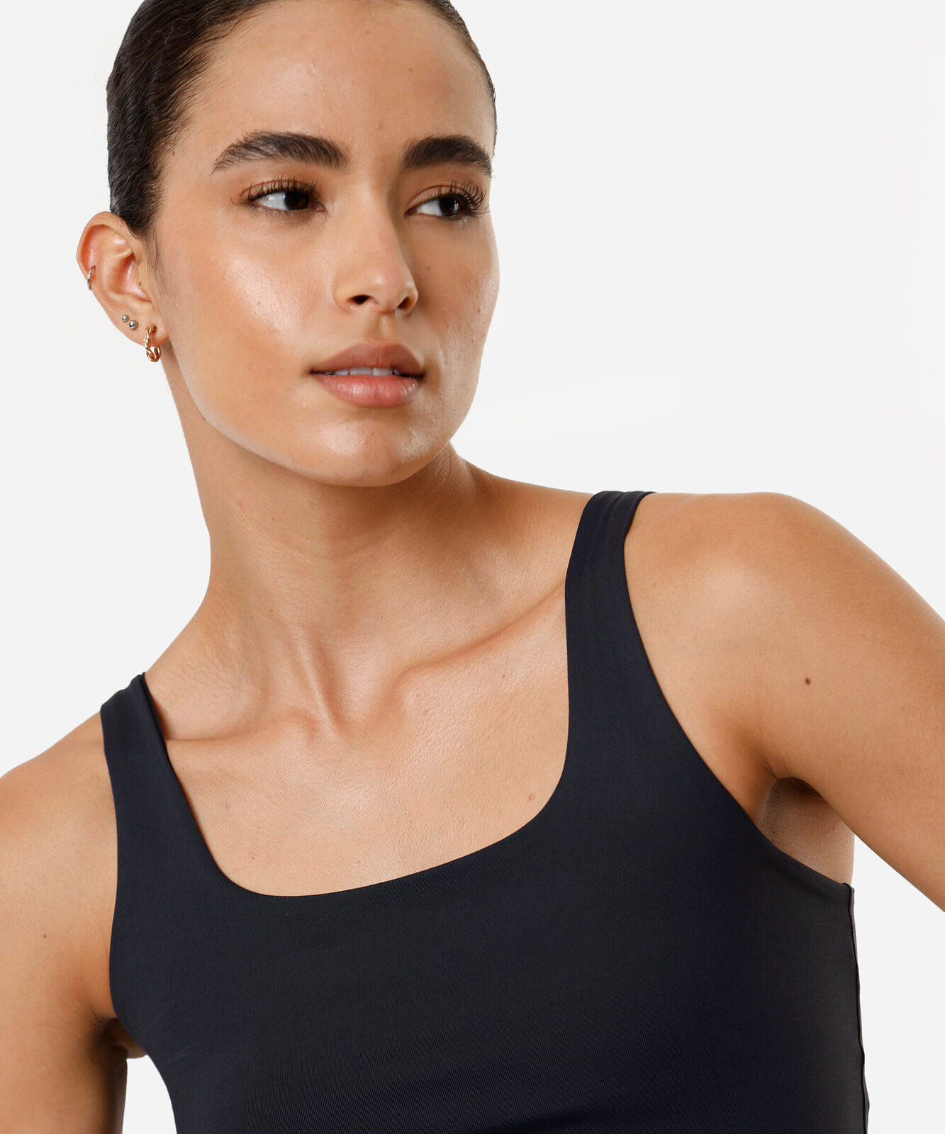 regata cropped feminina esportiva preta