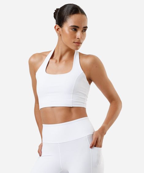 top feminino frente única ace branco