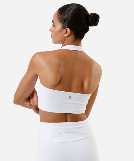 top feminino frente única ace branco