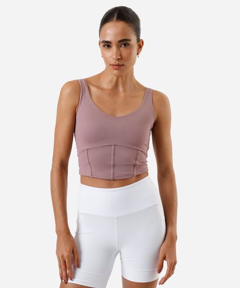 top feminino corselet ace rosa