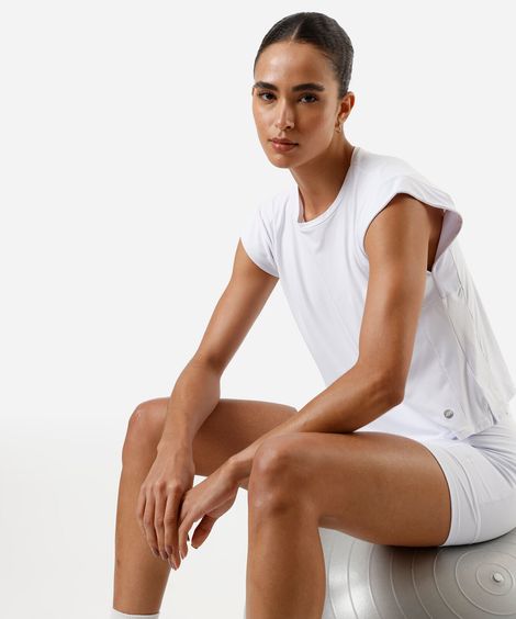 camiseta feminina muscle cea sports branca