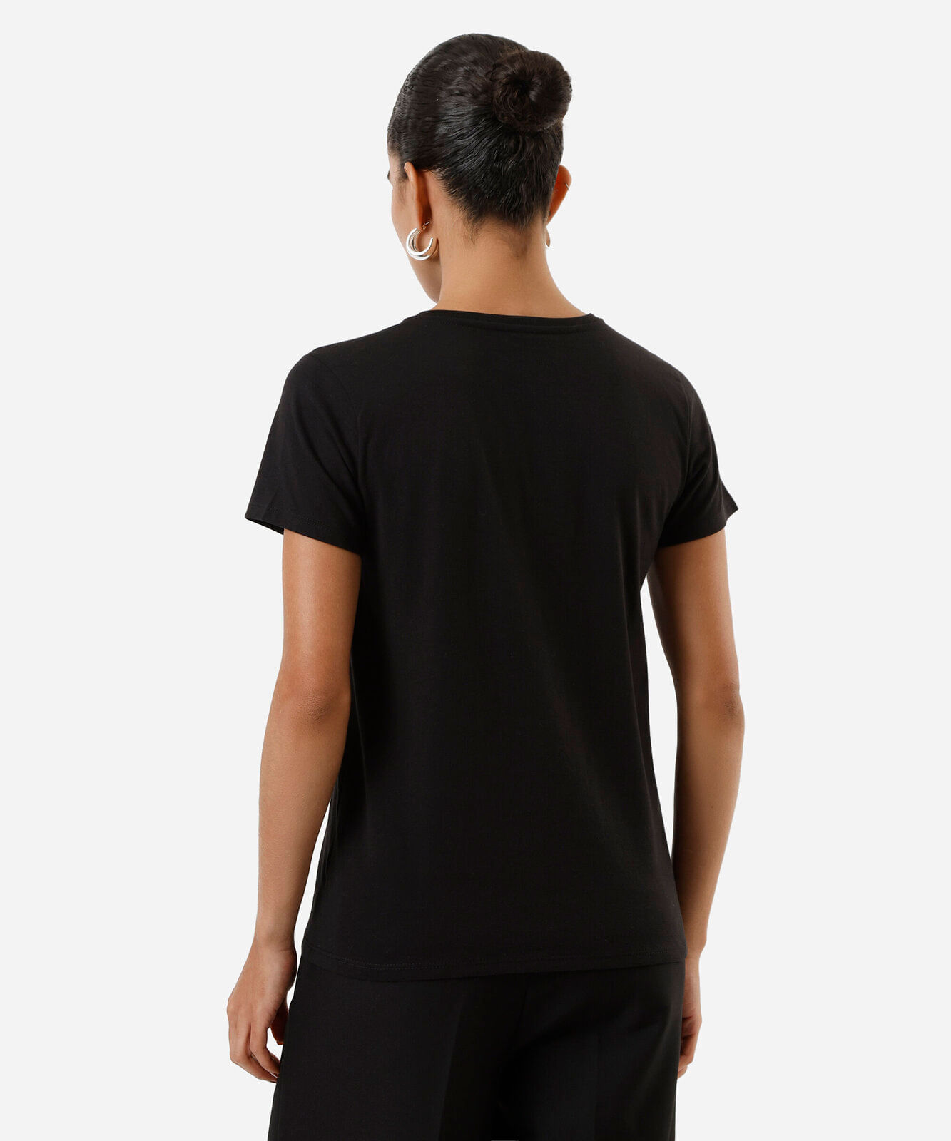 camiseta feminina de algodão self love preta
