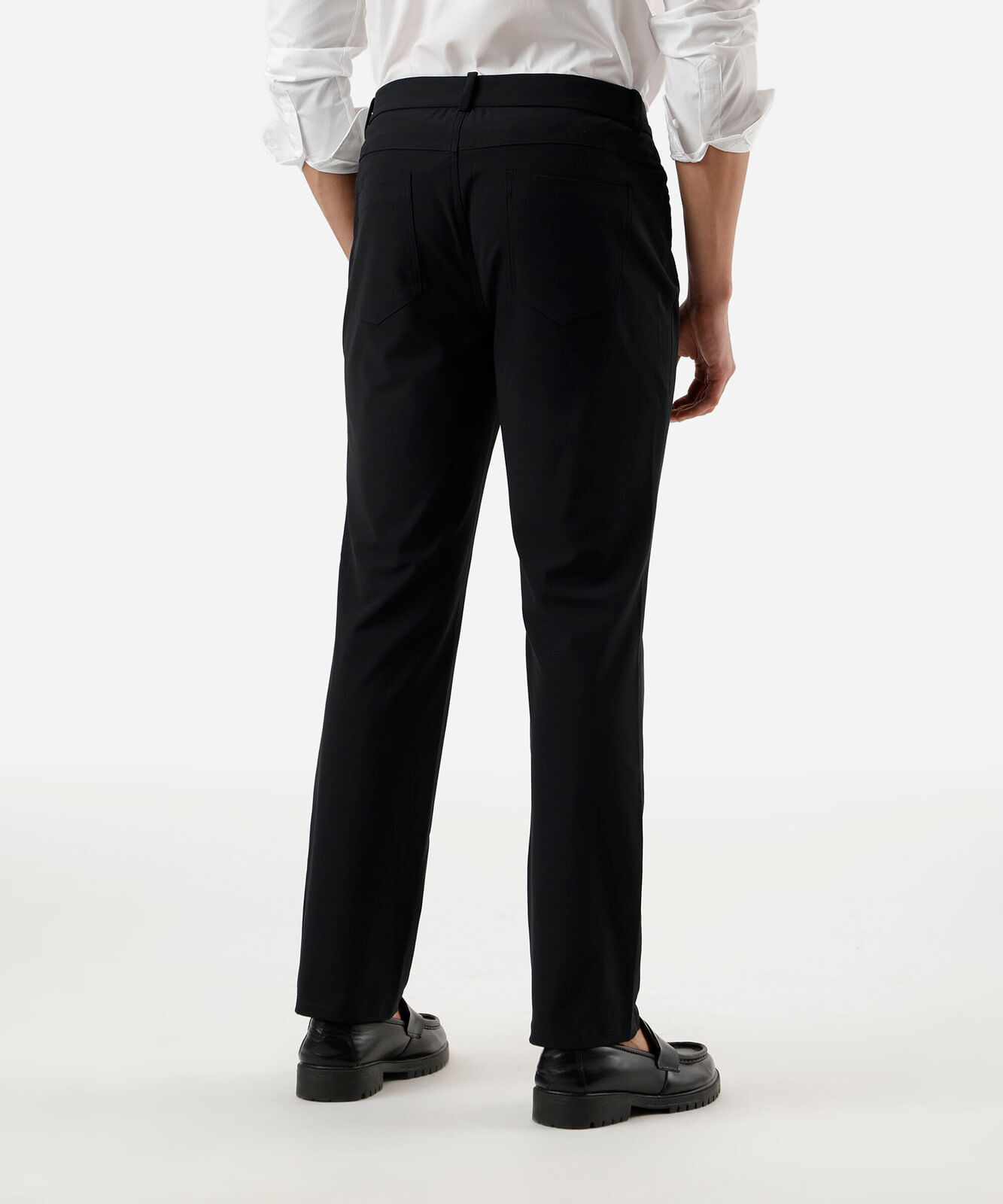 calça masculina alfaiataria slim preta