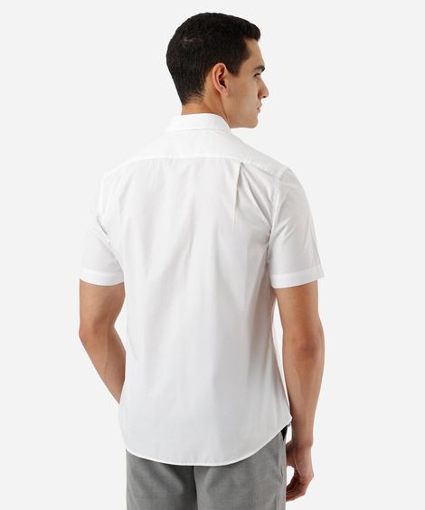 camisa manga curta com bolso branca