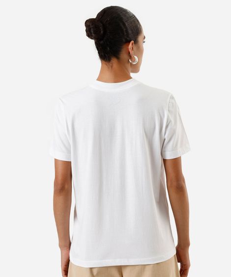 camiseta feminina de algodão olivia rodrigo off white