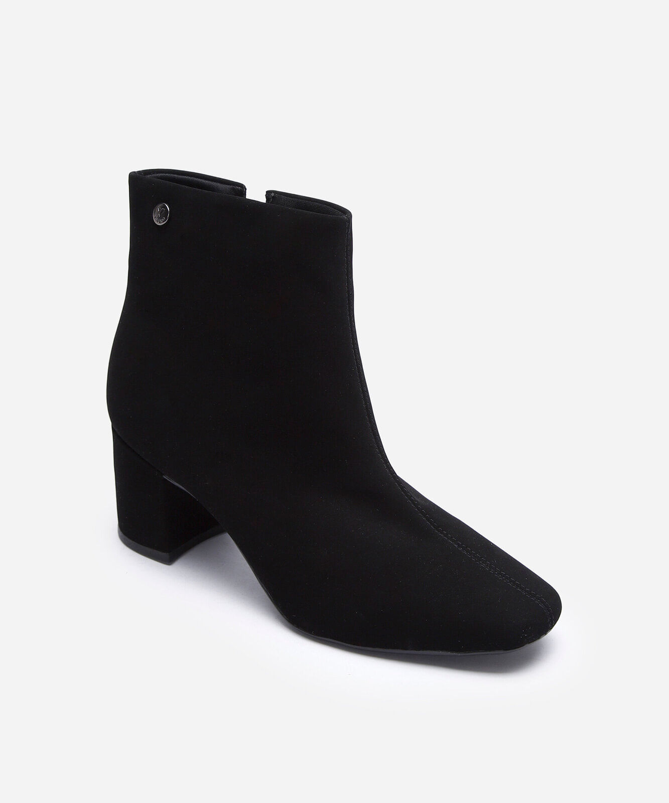 bota cano baixo salto médio via uno preto