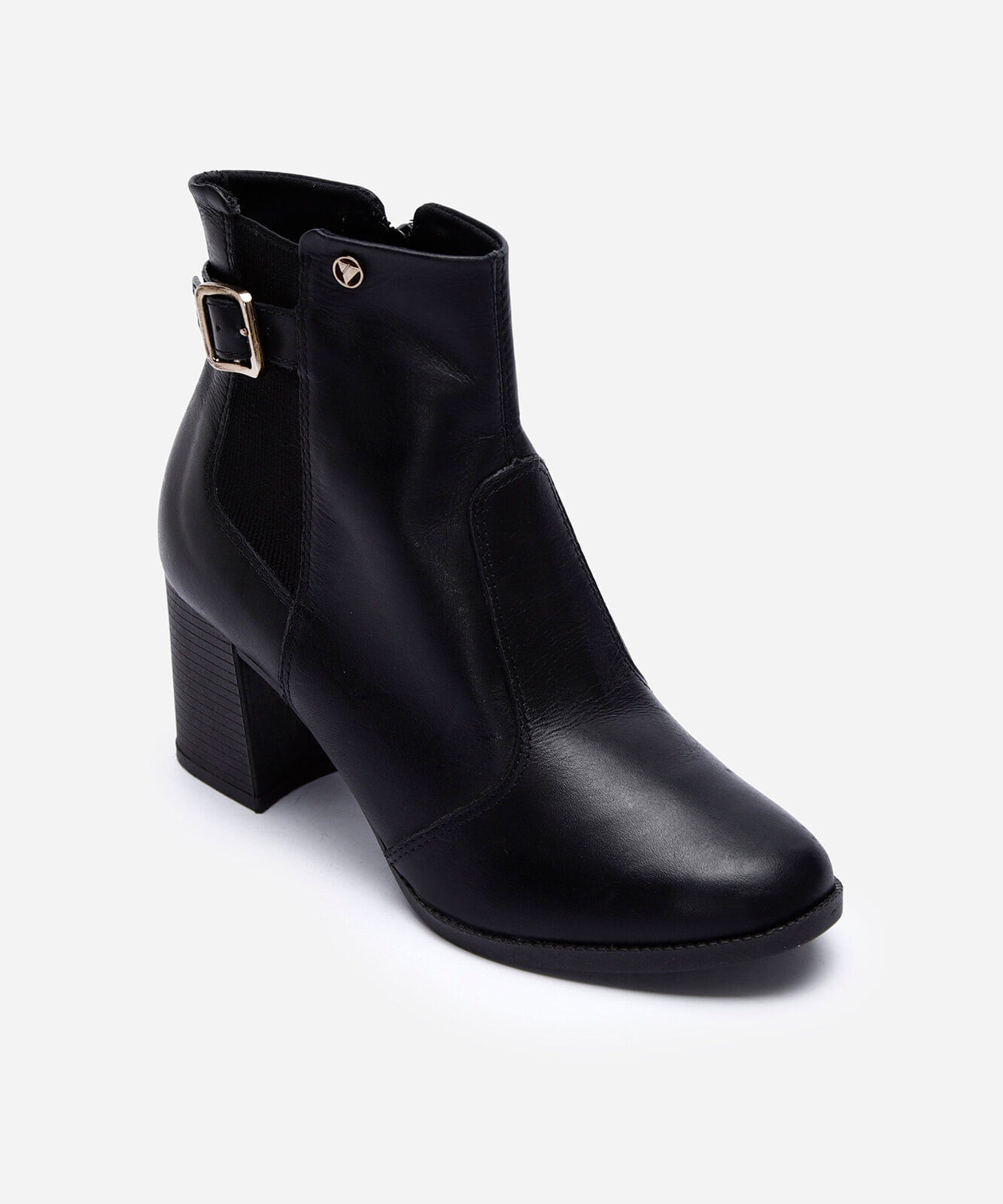 bota chelsea cano baixo via uno preta
