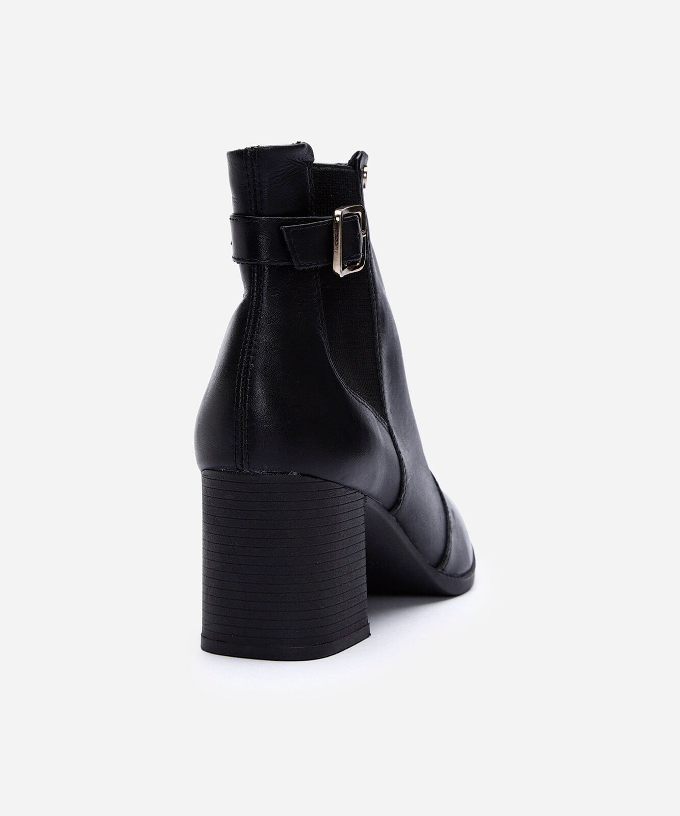 bota chelsea cano baixo via uno preta