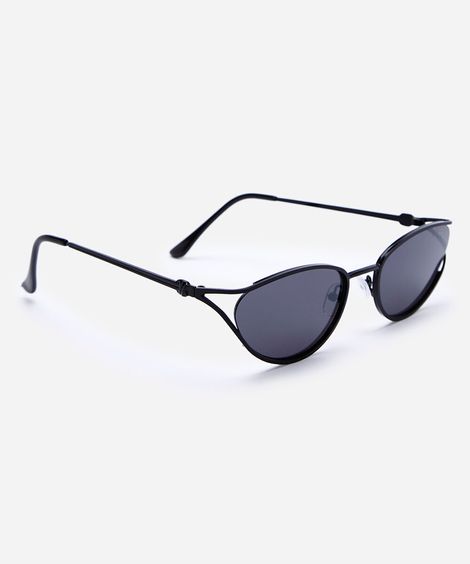 óculos de sol oval feminino triton preto