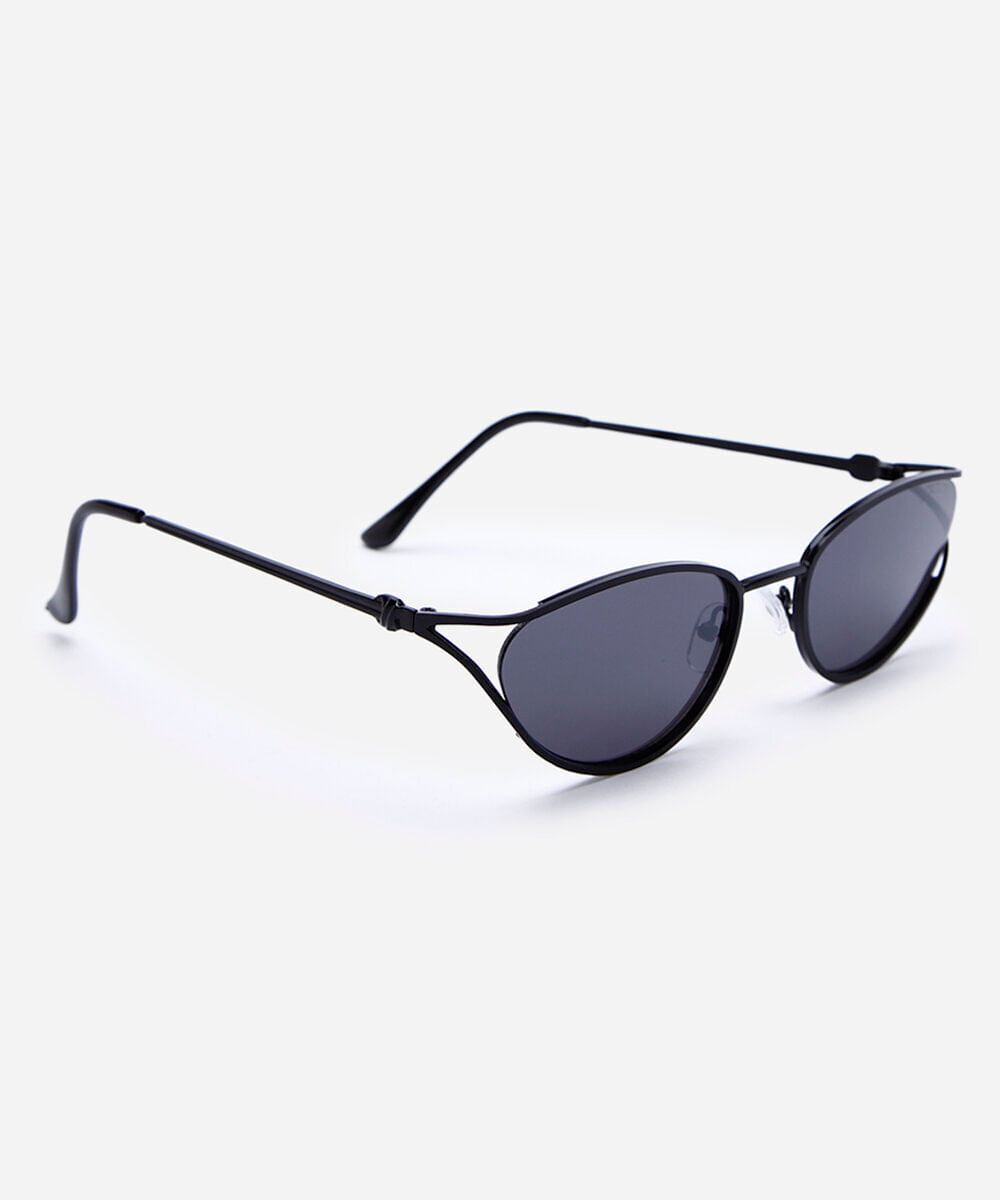 óculos de sol oval feminino triton preto