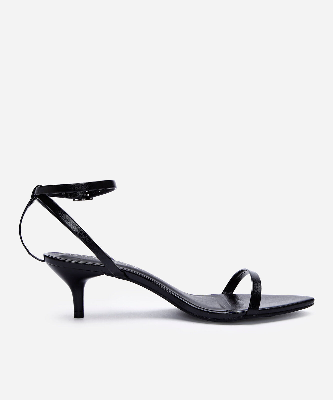 sandália feminina salto kitten heel oneself preta