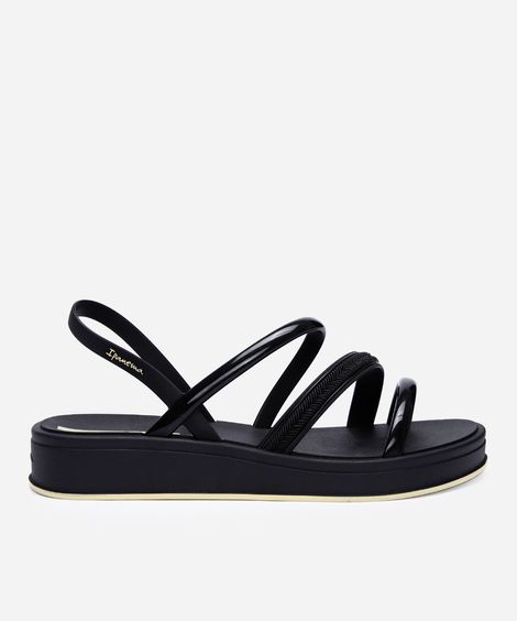 sandália ipanema glow up sand preta