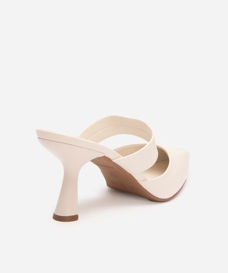 scarpin mule salto alto bico fino oneself off white