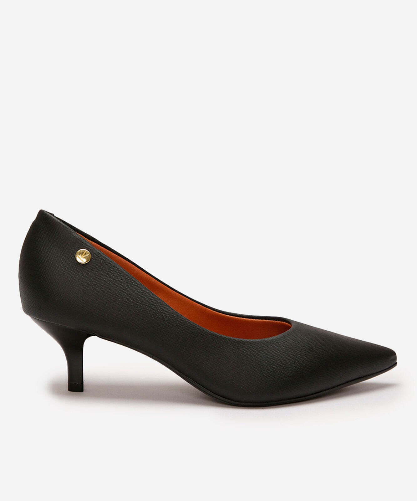 Scarpin Feminino Bico Fino Salto Médio Vizzano  Preto