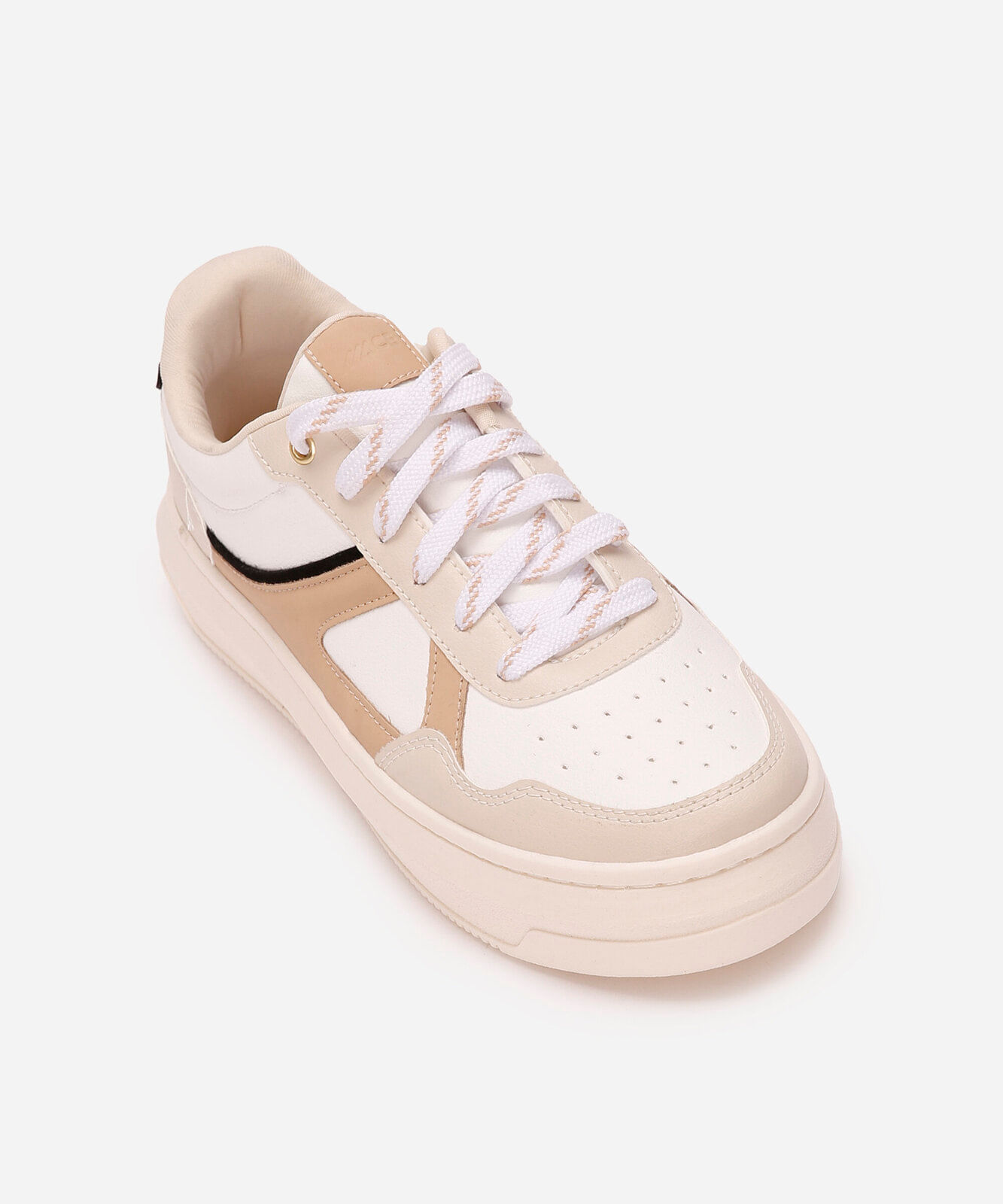tênis flatform casual marrom