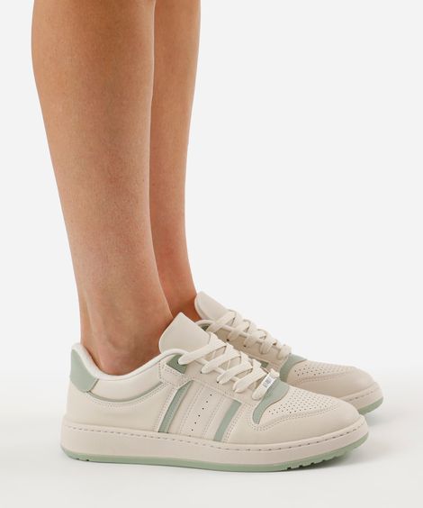 tênis casual com recortes vizzano colorido