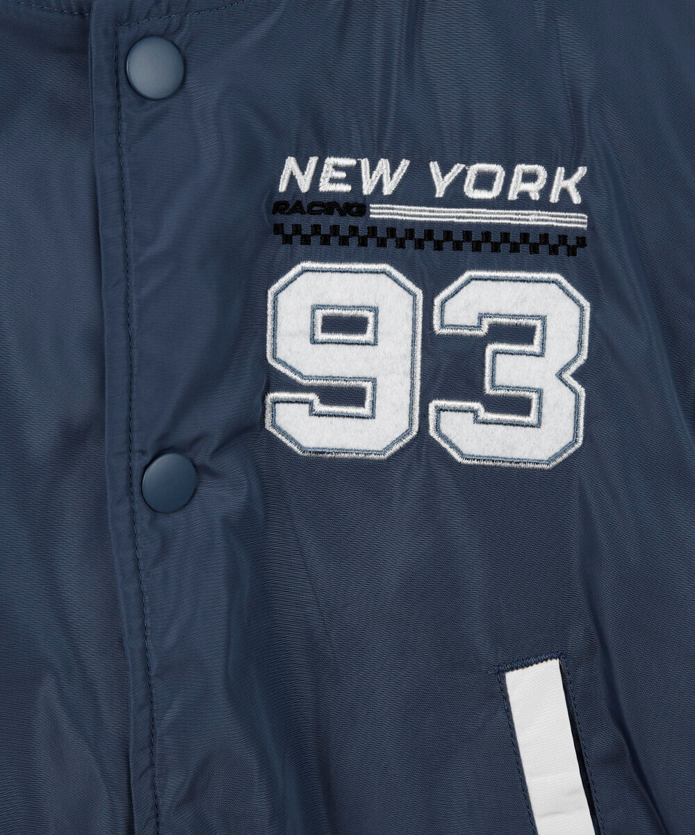 jaqueta college infantil new york azul