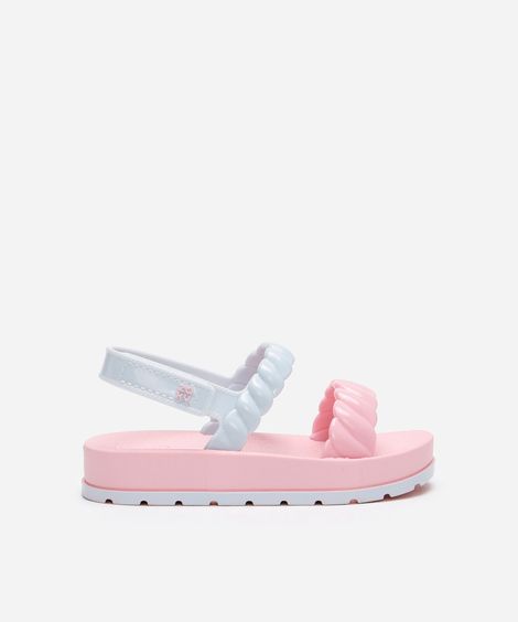 sandália infantil zaxynina grendene rosa