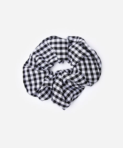 scrunchie  xadrez colorido