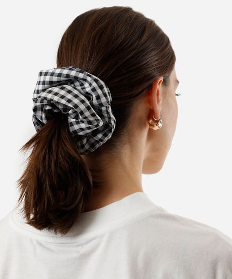 scrunchie  xadrez colorido