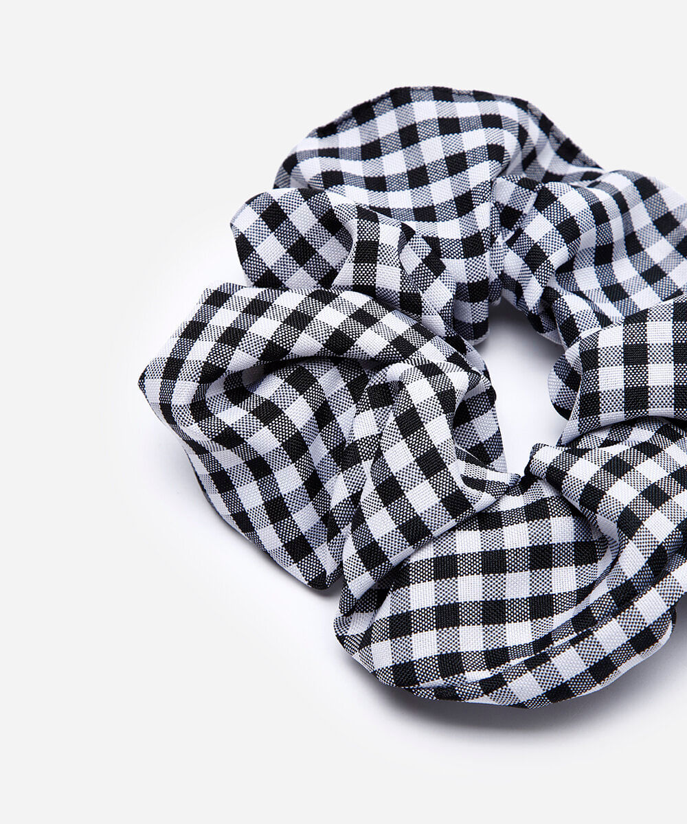 scrunchie  xadrez colorido