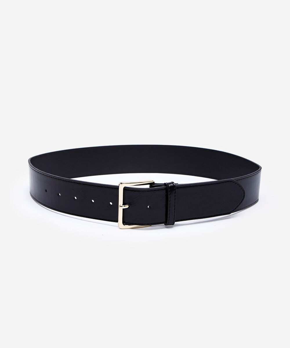 cinto feminino texturizado preto