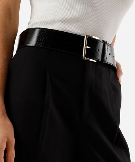 cinto feminino texturizado preto