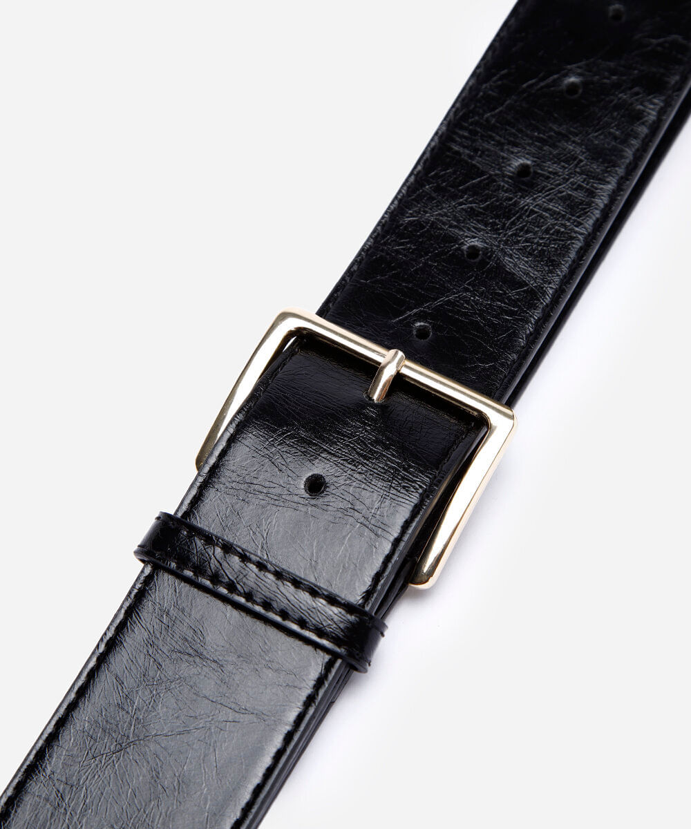 cinto feminino texturizado preto