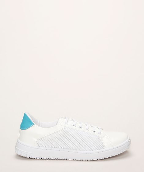 tênis casual com micro furos oneself branco