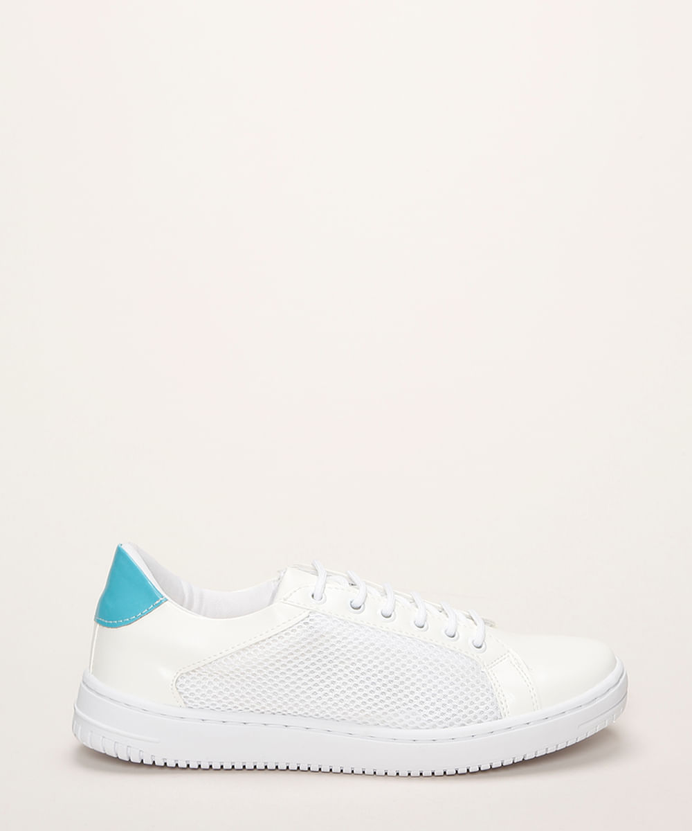 tênis casual com micro furos oneself branco