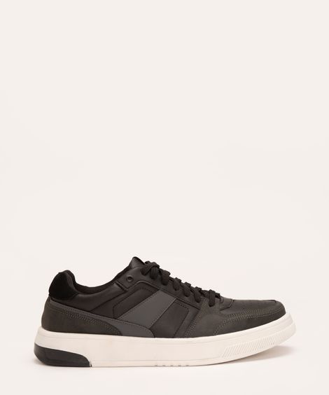 tênis casual recortes bicolor oneself preto