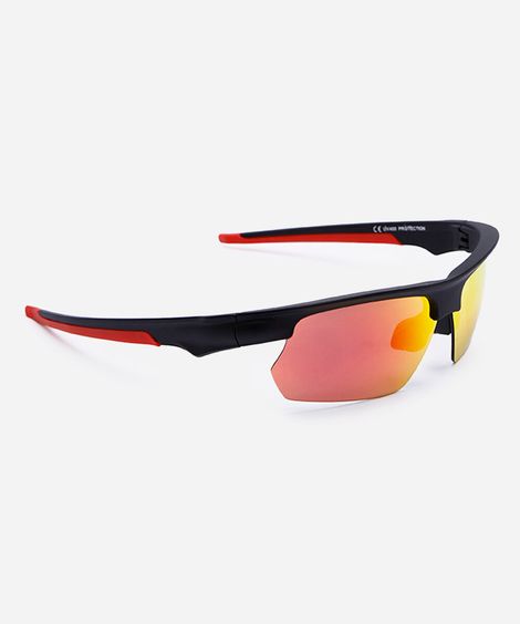 óculos de sol esportivo unissex preto