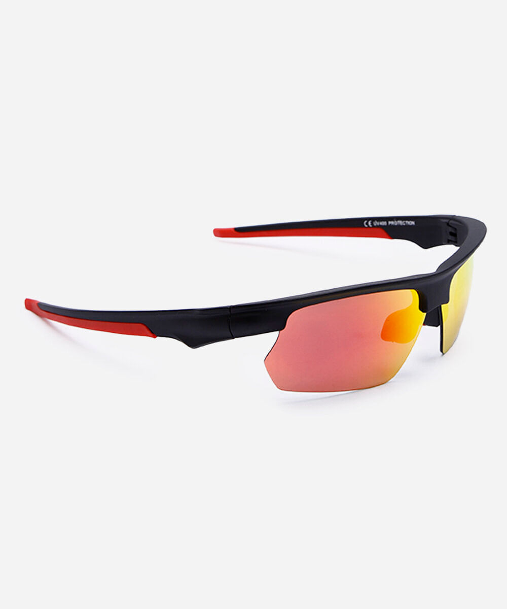 óculos de sol esportivo unissex preto