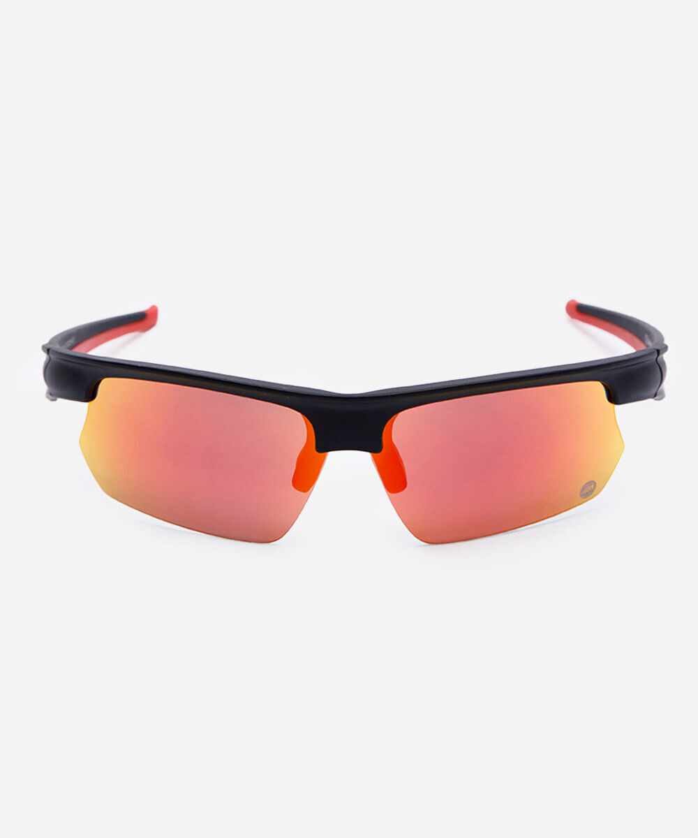óculos de sol esportivo unissex preto